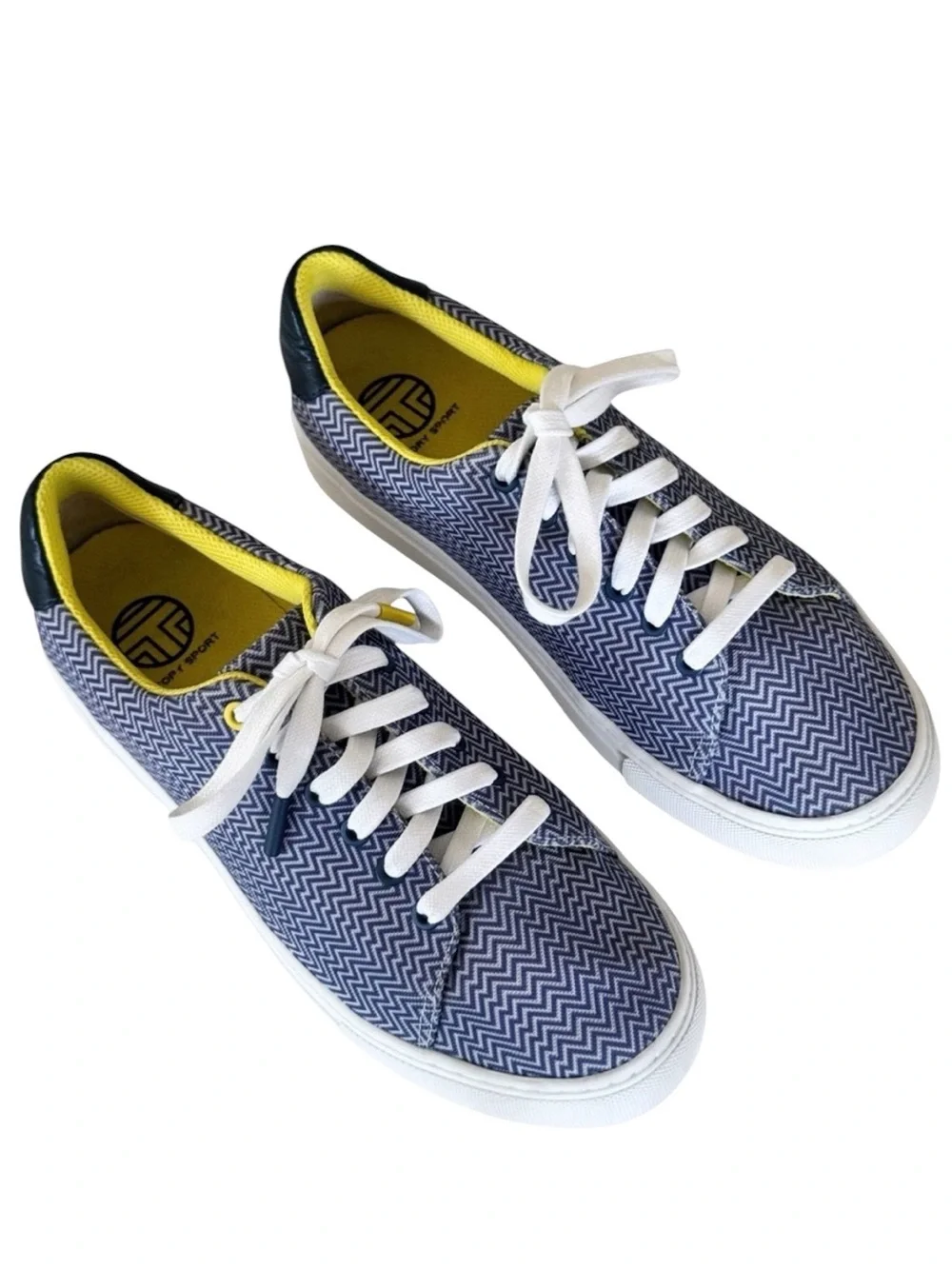 Tory Sport Herringbone Low Rise Sneakers Size 8